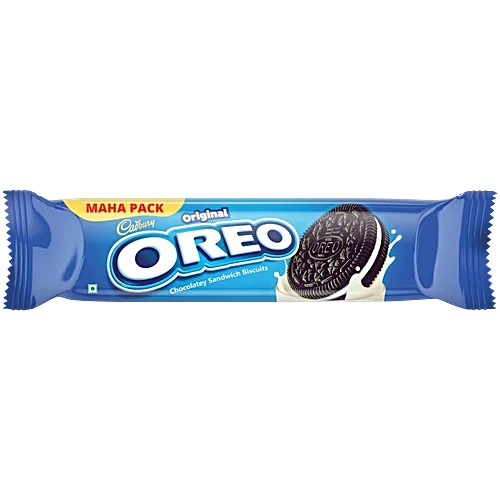 Cadbury Oreo Original Vanilla Flavoured Chocolatey Sandwich Biscuits, 125.25 g