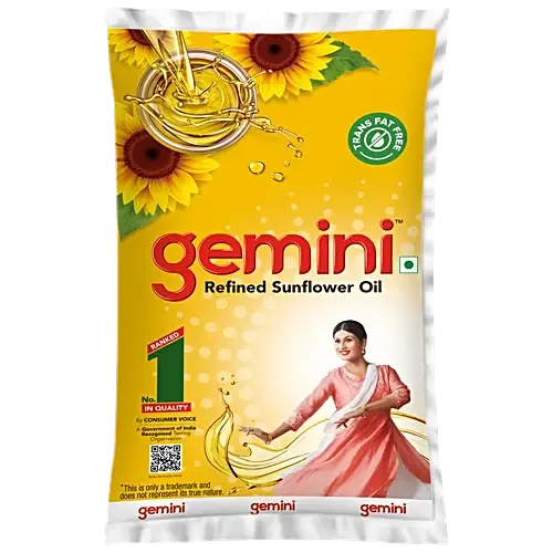 Gemini Refined Sunflower Oil, 840 g Pouch