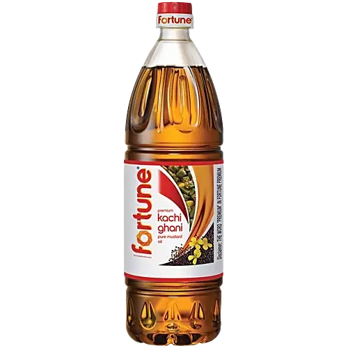 Fortune Premium Kachi Ghani Pure Mustard Oil, 500 ml Bottle